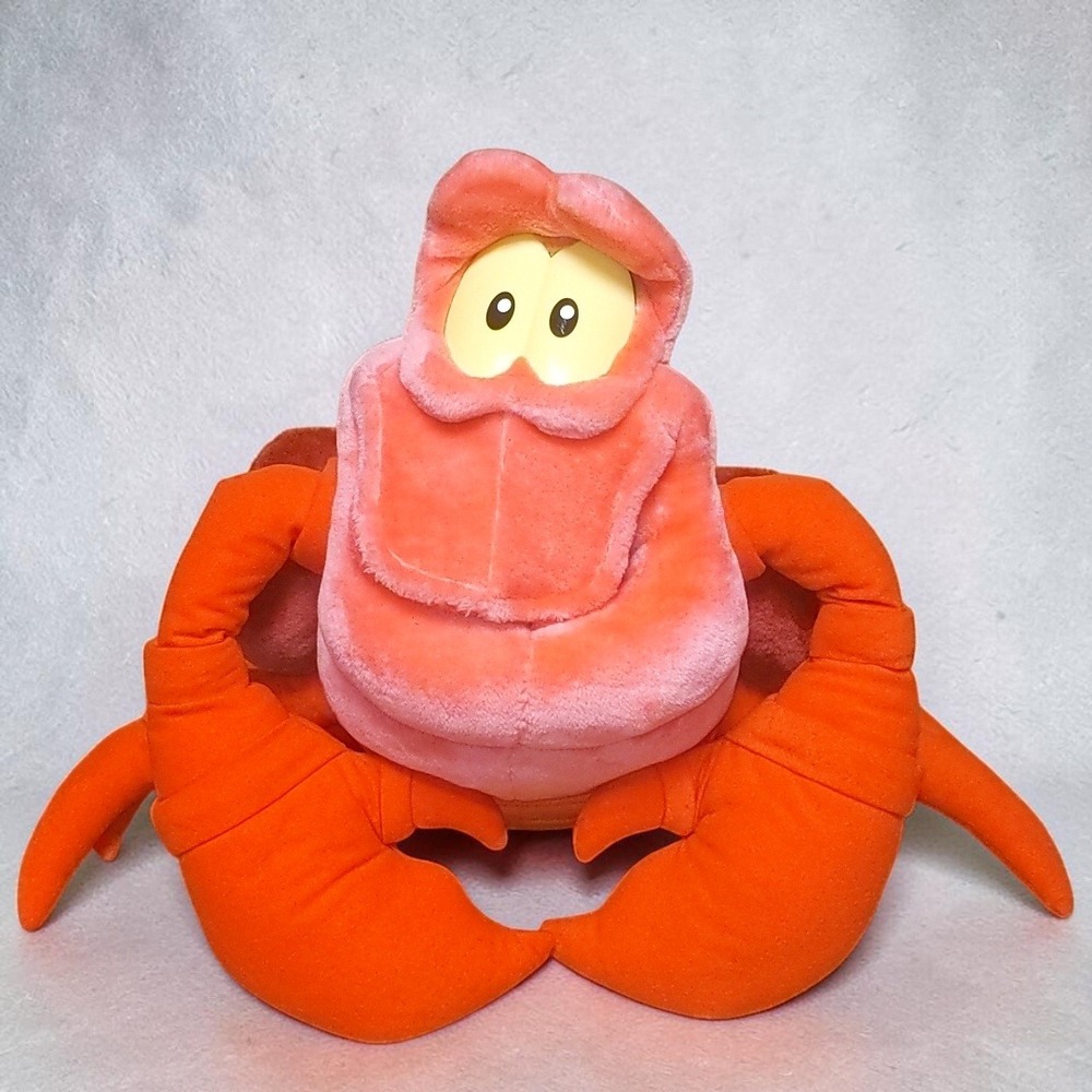 VTG 90's Mattel Disney The Little Mermaid Sebastian Crab Large Jumbo Plush XL